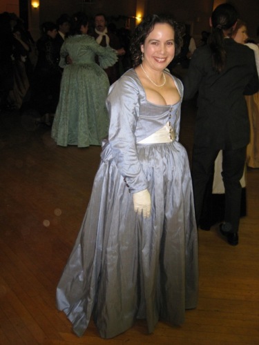 Reproduction 1792 Zone Front Gown. Photo by Jean Martin.