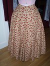 1840s Winterhalter dress reproduction skirt front view