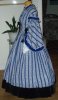 1860s Blue Stripe Daydress