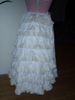 Reproduction bustle petticoat: back view