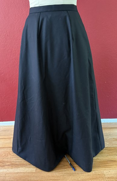 Reproduction 1890s Black Skirt Skirt Front. McCall's M8231