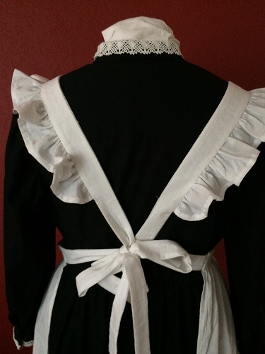 1910s Reproduction Edwardian Maid Apron Back Ties.