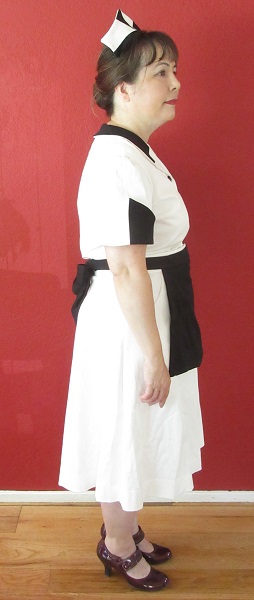 1950s Reproduction Candy Uniform Dress Right.