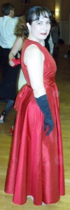  Silk Dress on 1952 Red Silk Dress