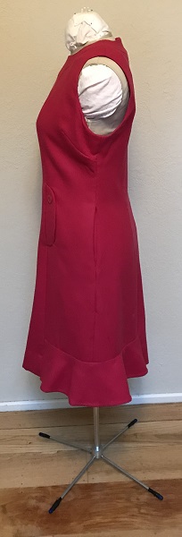 Dolores Umbridge Hot Pink Dress 1960s Style Left. 