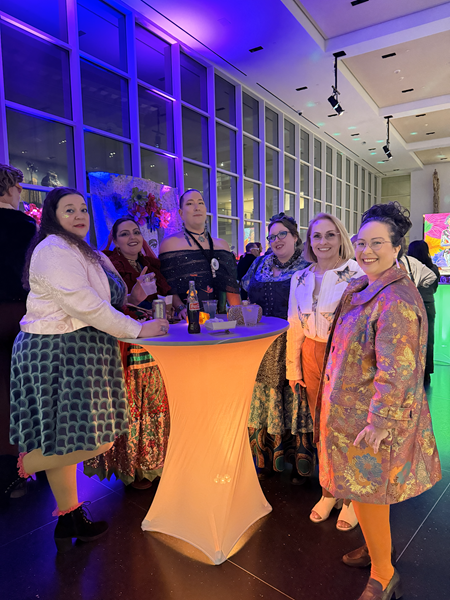 1960s Vibe Orange Multi Coat Dress at Crocker ArtMix Runway January 2026.