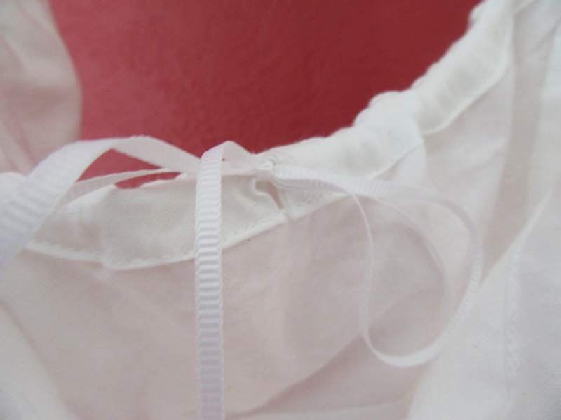 Reproduction Regency Bodiced Petticoat Neck Casing. La Mode Bagatelle Regency Wardrobe
