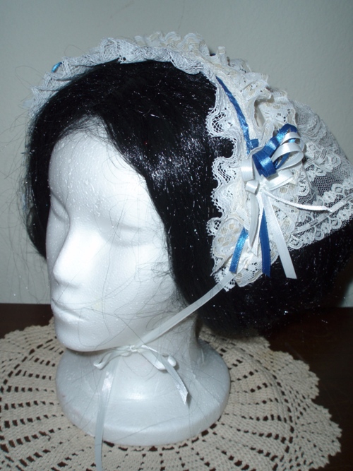reproduction 1850s day cap