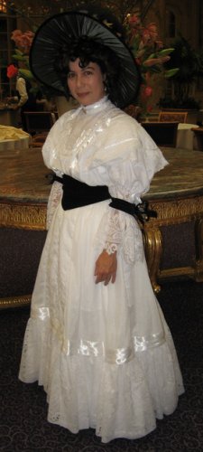 1905 Reception Gown as Tea Dress. Photo by Jean Martin