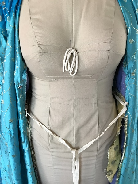 Game of Thrones Blue Bodice Open with inner ties. 