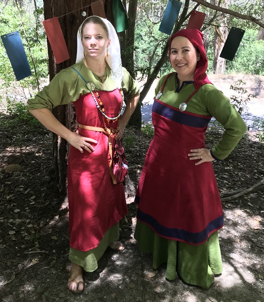 Reproduction Viking Apron Dress
 at the GBACG Midsommer Viking Celebration June 2018. 
