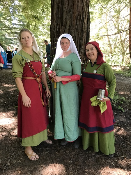 Reproduction Viking Apron Dress
 at the GBACG Midsommer Viking Celebration June 2018. 