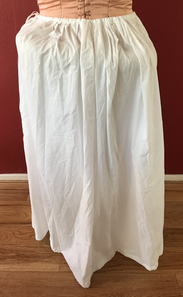 Reproduction 1660s Petticoat Back. 