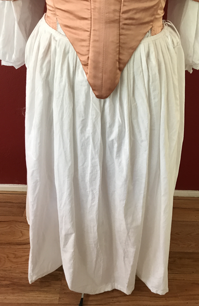 Reproduction 1660s Petticoat Front. 