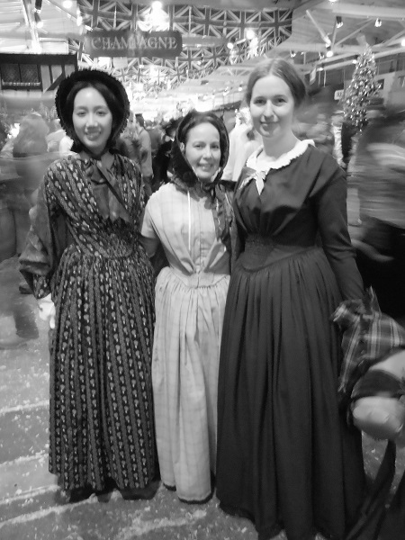 Vivien, Kim and Natalie and Dickens Fair 2015.