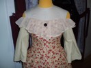 1840s Winterhalter dress reproduction bodice front view
