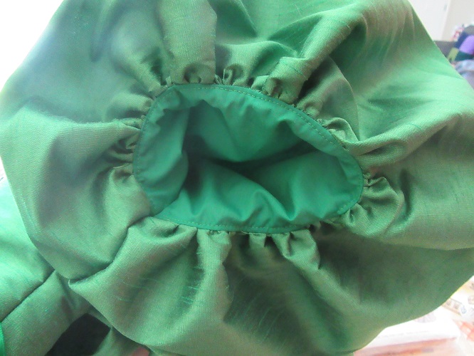 1890s Reproduction Green Ball Gown Bodice Sleeve 