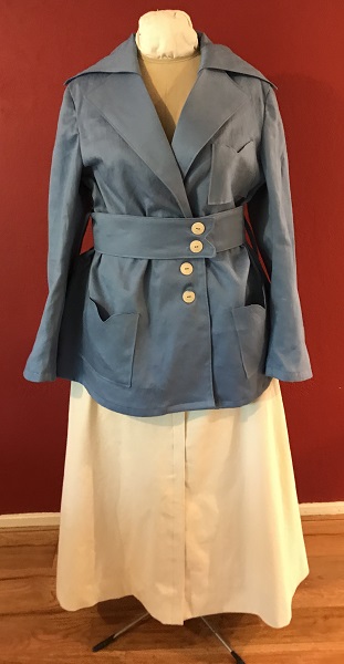 Reproduction 1916 Blue Suit  Front. 