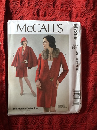McCall's 7259 Pattern and fabric