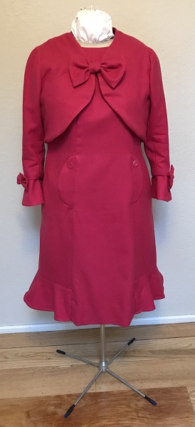 Dolores Umbridge Hot Pink Dress 1960s Style Front. 