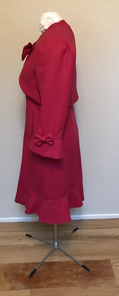 Dolores Umbridge Hot Pink Dress 1960s Style Left. 