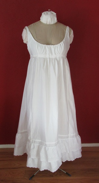 Reproduction Regency Bodiced Petticoat Front. La Mode Bagatelle Regency Wardrobe