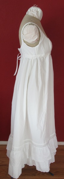Reproduction Regency Bodiced Petticoat Left. La Mode Bagatelle Regency Wardrobe