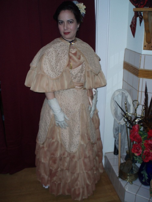 Madame Trepidovska Reproduction Inspired by 1900 Ladies' Evening Costume: front