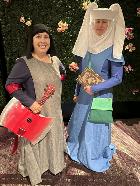 Medieval Marceline and Finne the Human at Costume College July 2024. Period Patterns 21. 