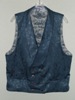 Butterick 3721 L slate blue double breasted Victorian reproduction waistcoat