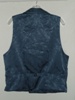 Butterick 3721 L slate blue double breasted Victorian reproduction waistcoat back