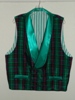 Butterick 3721 XL green plaid double breasted Victorian reproduction waistcoat